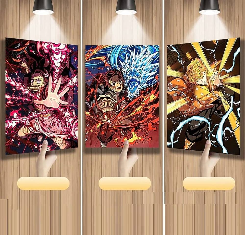 Anime Battlefield 3D Wall Art