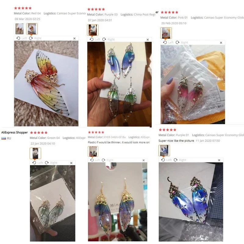 Butterfly Wing Earrings