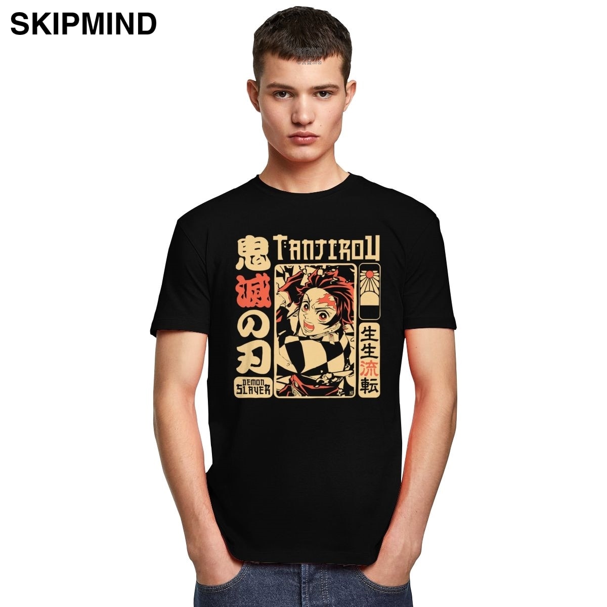 Flame Crest Black Tee