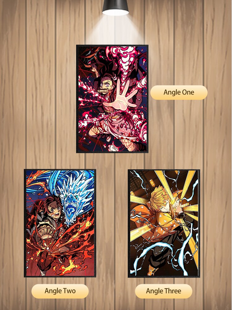 Anime Battlefield 3D Wall Art