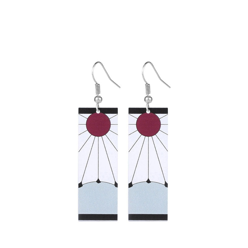 Sunrise Warrior Hoop Earrings