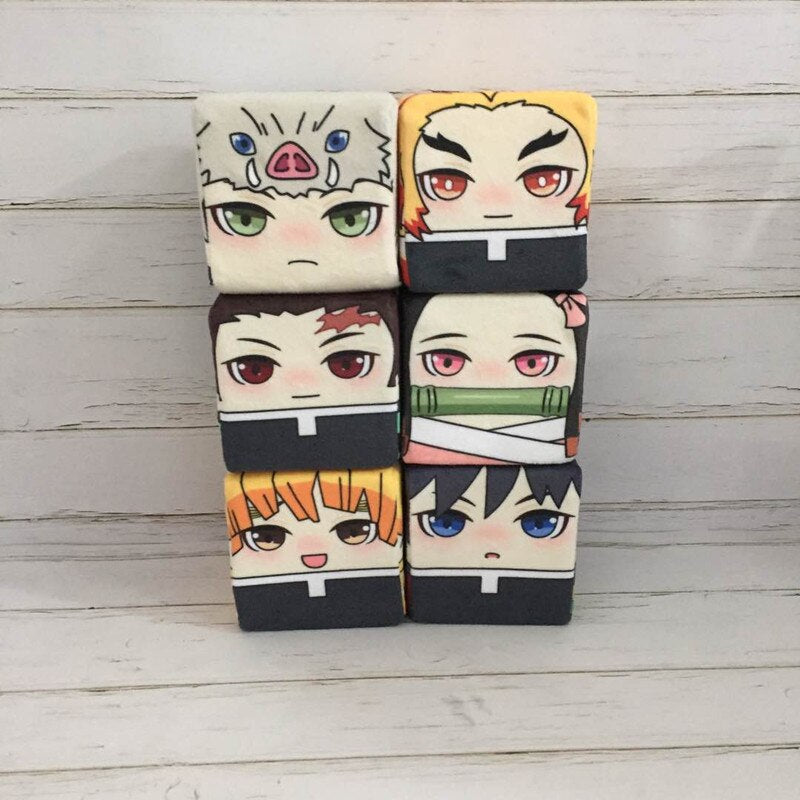 Anime Warrior Cube Plush Set