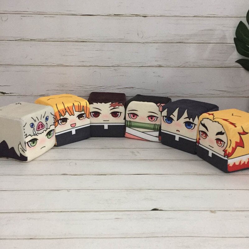 Anime Warrior Cube Plush Set