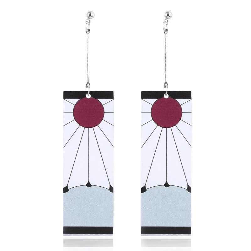 Sunrise Warrior Hoop Earrings