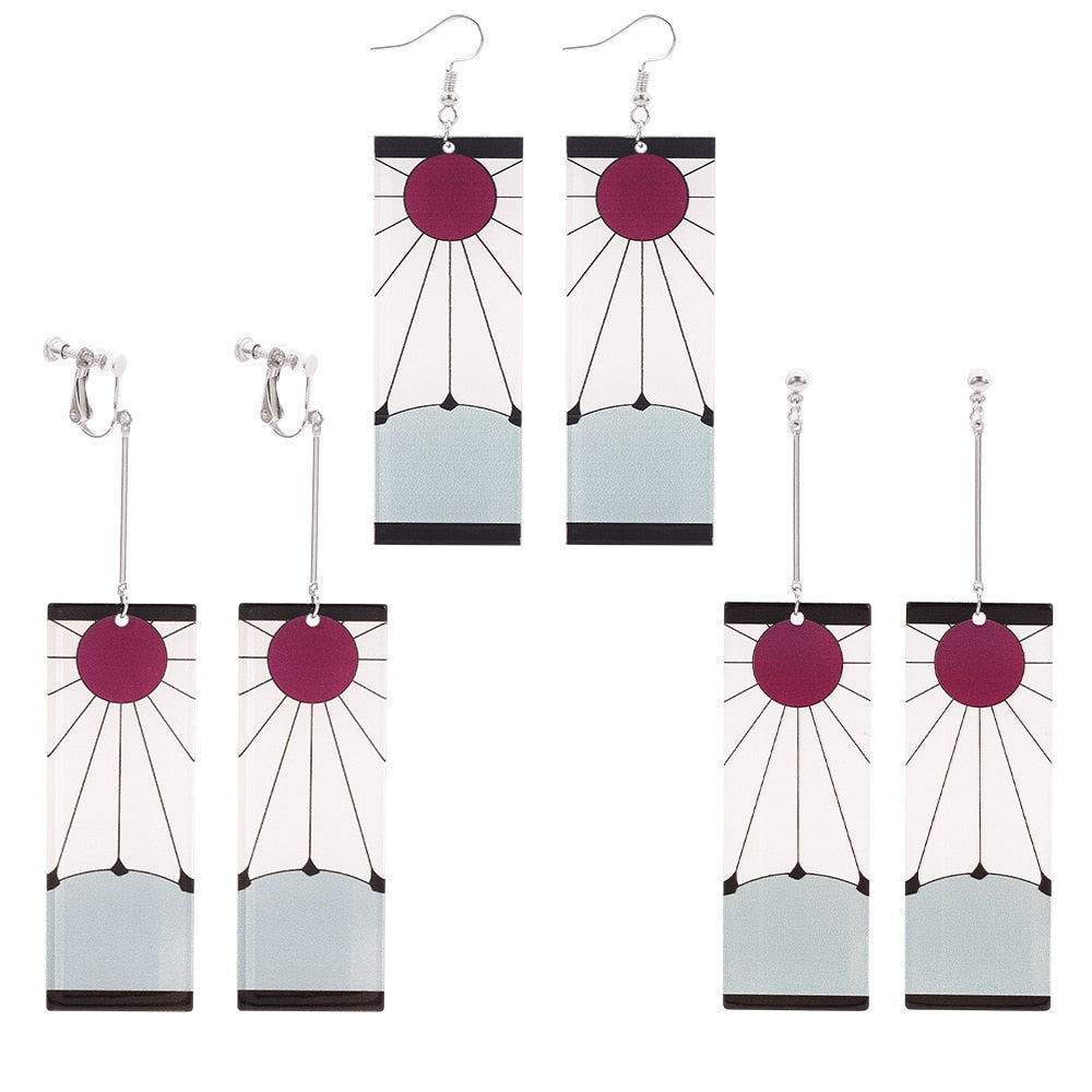 Sunrise Warrior Hoop Earrings