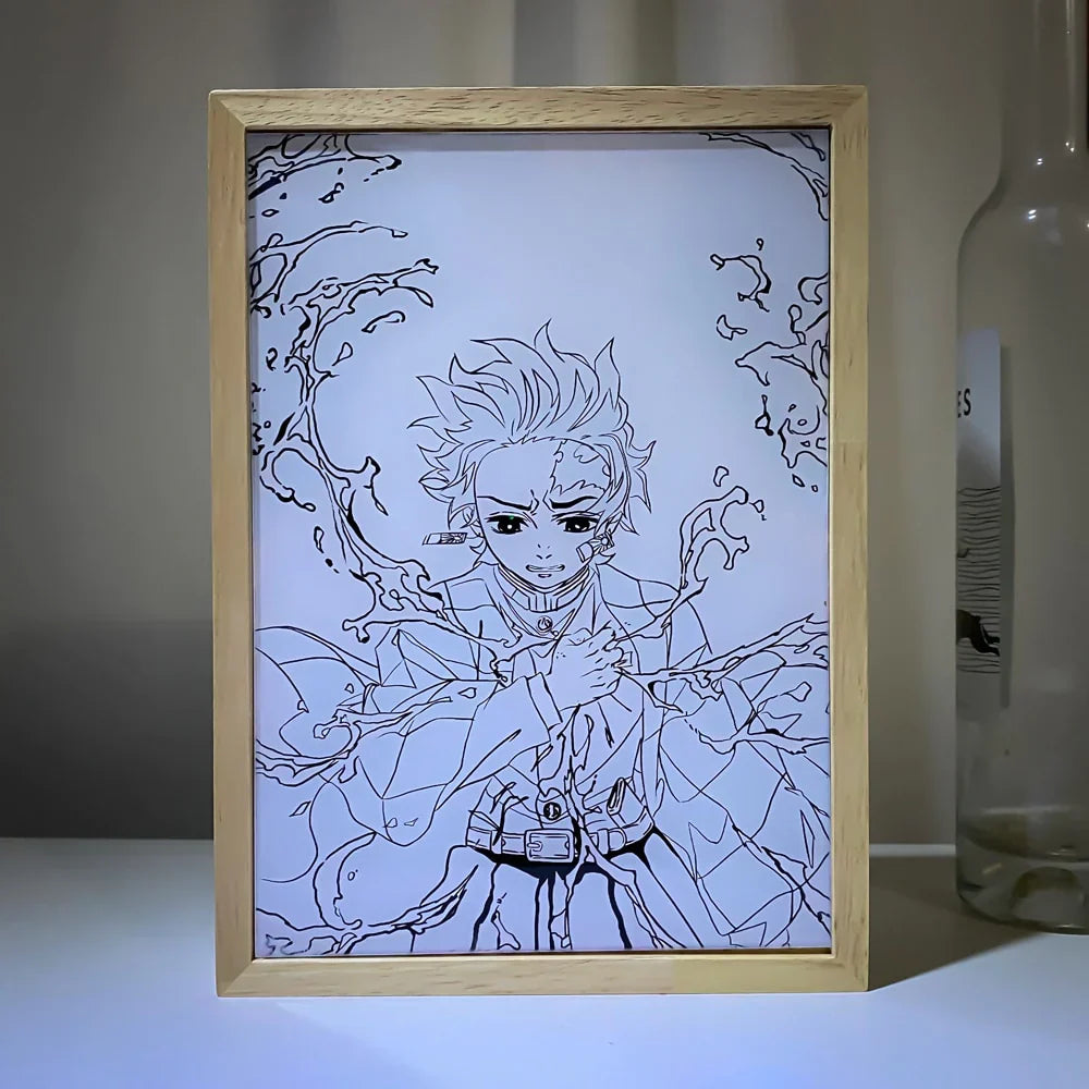 Anime Warrior Glow Art