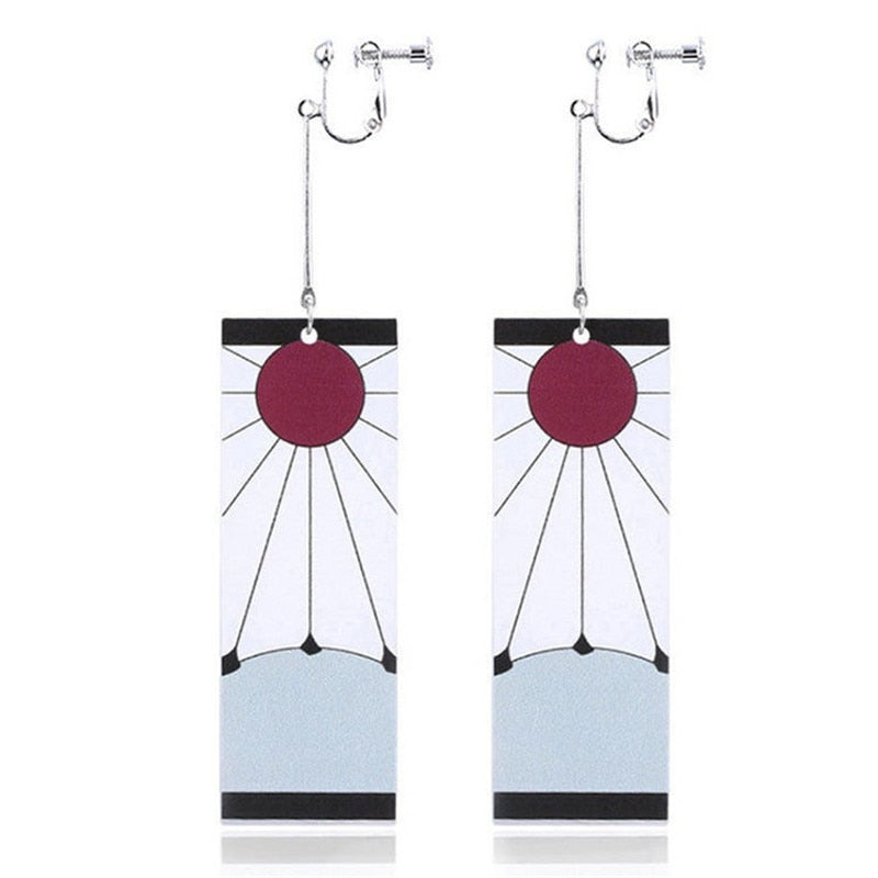 Sunrise Warrior Hoop Earrings