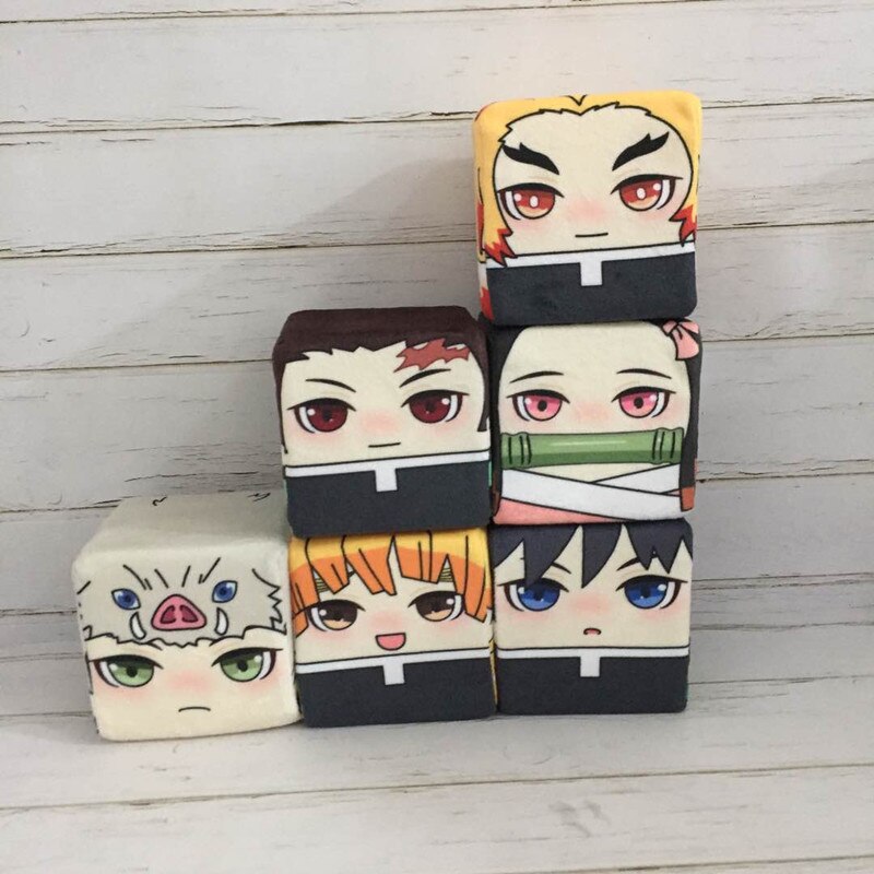 Anime Warrior Cube Plush Set