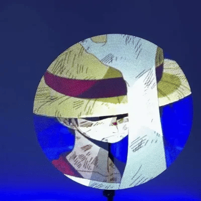 Floating Anime Hologram Fan