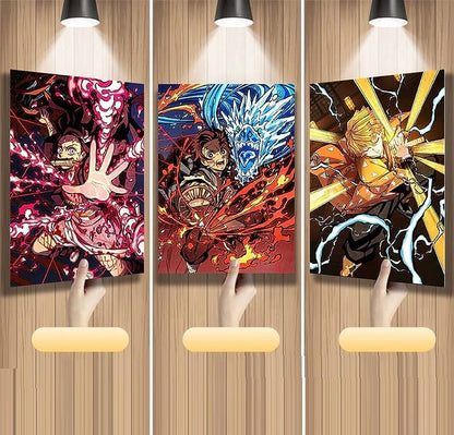 Anime Battlefield 3D Wall Art