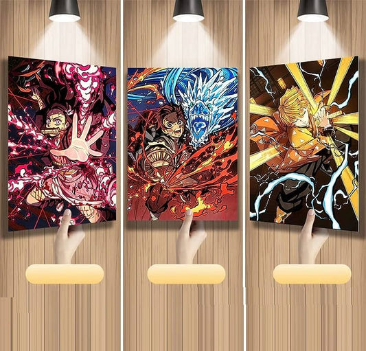 Anime Battlefield 3D Wall Art