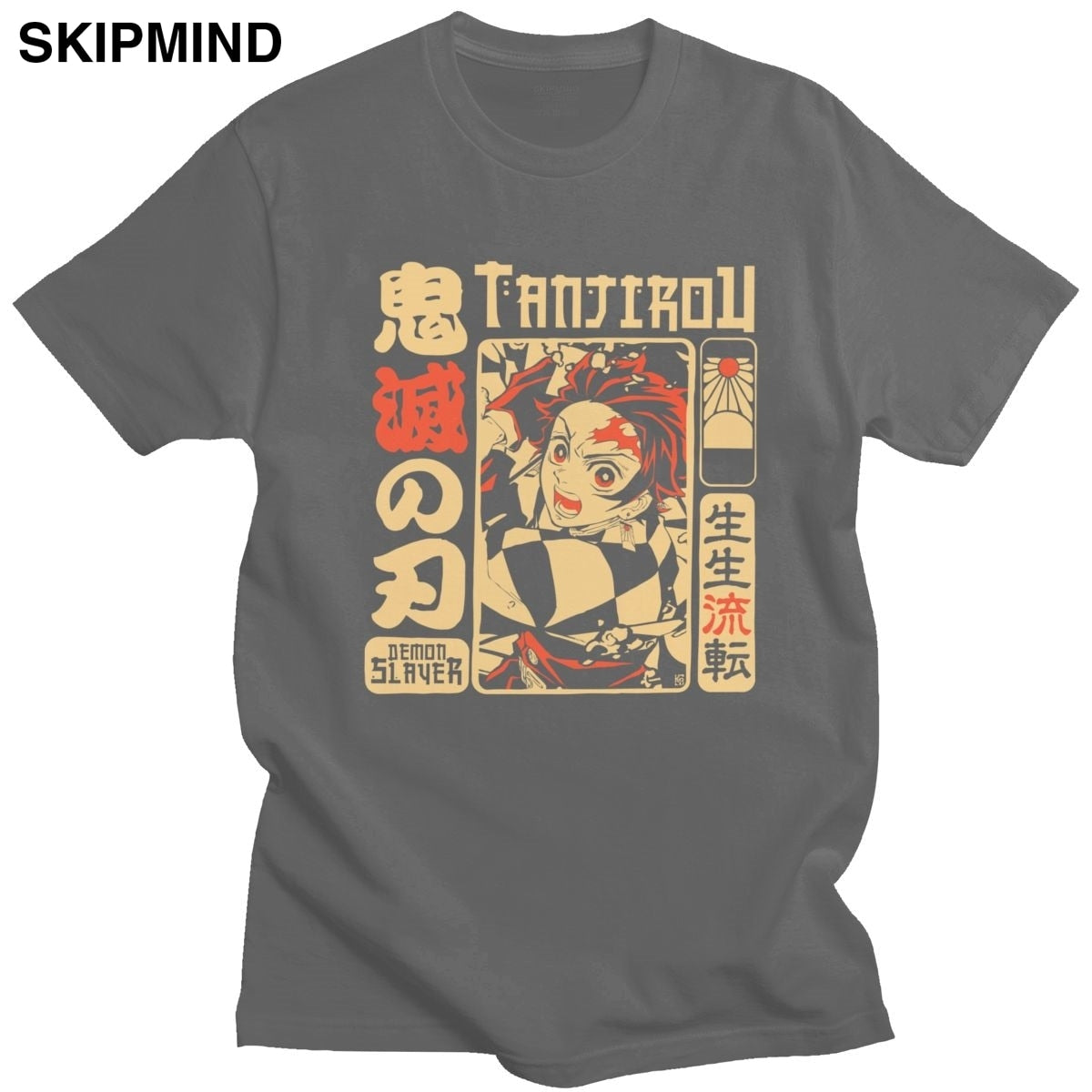 Flame Crest Black Tee