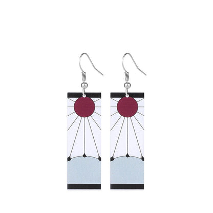 Sunrise Warrior Hoop Earrings