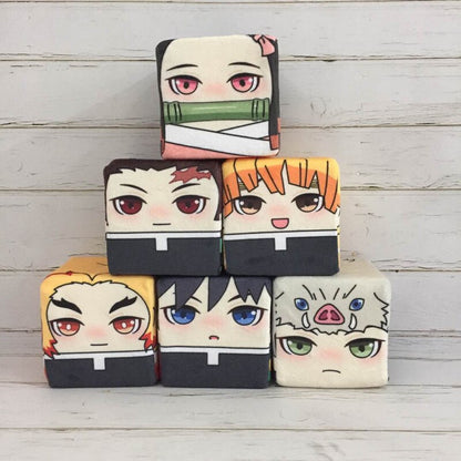 Anime Warrior Cube Plush Set