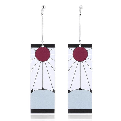 Sunrise Warrior Hoop Earrings
