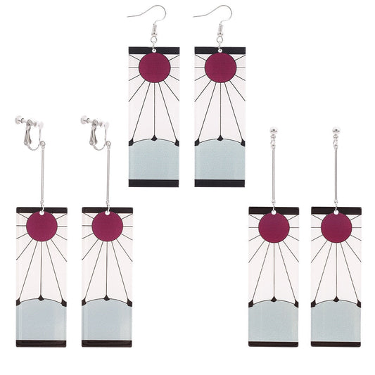 Sunrise Warrior Hoop Earrings