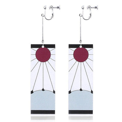 Sunrise Warrior Hoop Earrings