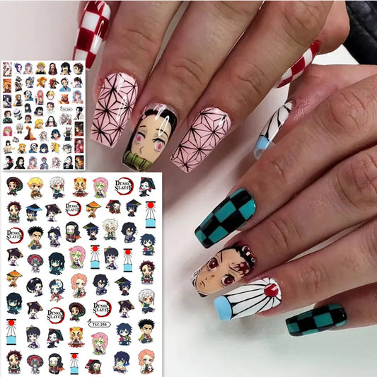 Anime Blade Dancer Nail Stickers